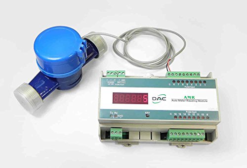 DAE PD-75 Non Lead NSF61, IP68 Positive Displacement Water Meter, 3/4" NPT Couplings, Pulse Output, Gallon