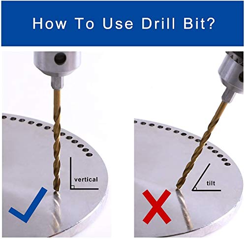 Quluxe 1.0 to 10mm Cobalt Steel Twist Drill Bits Heat Resistant Metal Drill Bits for Wood, Aluminum, Plastic, Iron Sheet (Set of 19 Pcs)