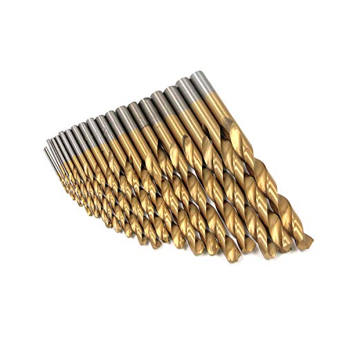 Quluxe 1.0 to 10mm Cobalt Steel Twist Drill Bits Heat Resistant Metal Drill Bits for Wood, Aluminum, Plastic, Iron Sheet (Set of 19 Pcs)