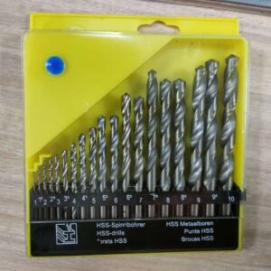 Quluxe 1.0 to 10mm Cobalt Steel Twist Drill Bits Heat Resistant Metal Drill Bits for Wood, Aluminum, Plastic, Iron Sheet (Set of 19 Pcs)