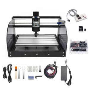 cnctopbaos cnc 3018 pro max 3 axis desktop diy mini wood router kit pcb pvc milling engraver engraving carving machine grbl control with offline controller hand control (w/offline controller)