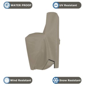 Covers & all Water Softener Cover, 12 Oz, Made of Waterproof, UV-Resistant & Tear-Proof Cover Max Fabric Comes with Air Pockets & Split Zipper (55" H x 30" W x 16" D, Beige)