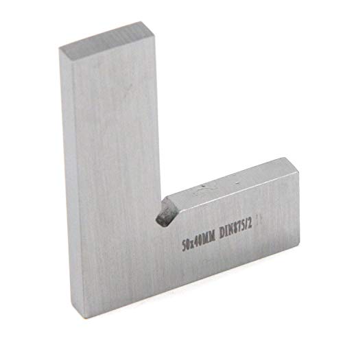 T Tulead Machinist Square Precision Square Carbon Steel Solid Machinist Square Woodworking Square 50x40mm/2"x1.57"