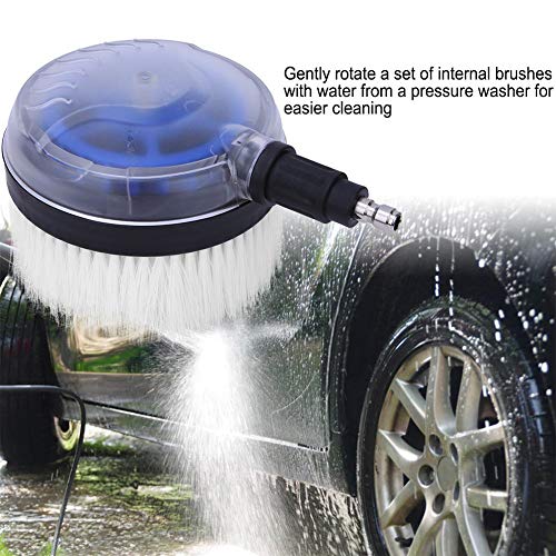 White Drill Scrub Brush Car Pressure Washer Rotating Brush With Soft Surface For Cleaning Painted Vehicles Boats Flat Window Glass Stucco, Power Tool Accessories