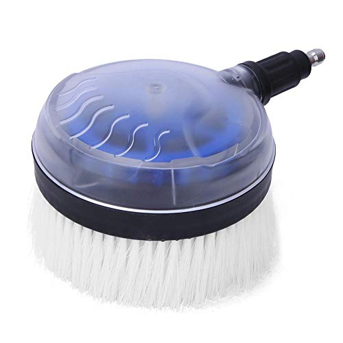 White Drill Scrub Brush Car Pressure Washer Rotating Brush With Soft Surface For Cleaning Painted Vehicles Boats Flat Window Glass Stucco, Power Tool Accessories