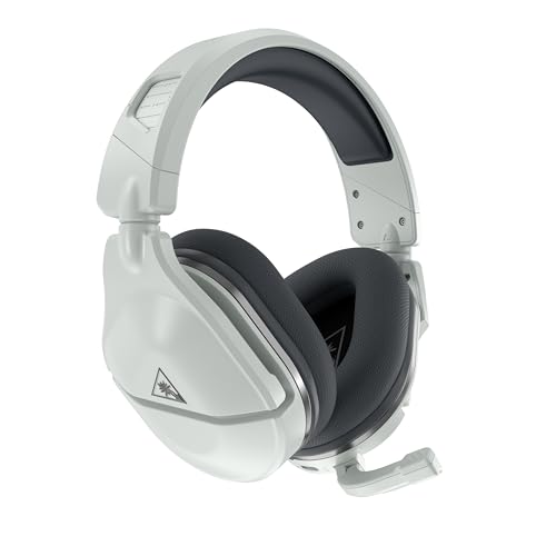 Turtle Beach Stealth 600 Gen 2 Wireless Gaming Headset for PS5, PS4, PS4 Pro, PlayStation, & Nintendo Switch with 50mm Speakers, 15-Hour Battery life, Flip-to-Mute Mic, and Spatial Audio - White