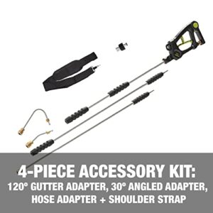 Sun Joe SPX-SRL9 Universal Sky Lance Extension Spray Wand for Most Gas and Electric Pressure Washers Rated up to 4000-PSI Max, w/ 4-Piece Accessory Kit, 9-Foot