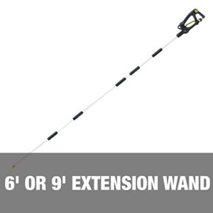Sun Joe SPX-SRL9 Universal Sky Lance Extension Spray Wand for Most Gas and Electric Pressure Washers Rated up to 4000-PSI Max, w/ 4-Piece Accessory Kit, 9-Foot