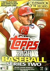 2020 topps series 2 mlb baseball blaster box (7 pks/bx)