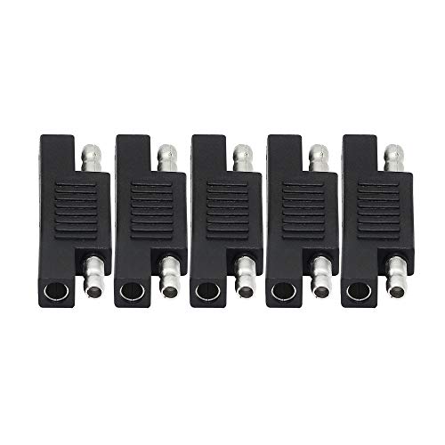 SinLoon 5 Pcak SAE Polarity Reverse Adapter Quick Disconnect Extension Cable Plugs for Solar Panel Battery Power Charger(SAE)