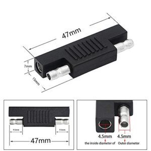 SinLoon 5 Pcak SAE Polarity Reverse Adapter Quick Disconnect Extension Cable Plugs for Solar Panel Battery Power Charger(SAE)