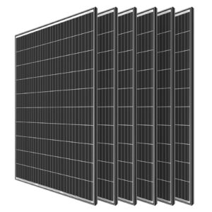 renogy 6pcs solar panel kit 320w 24v monocrystalline on/off grid for rv boat shed farm home house rooftop residential commercial house，6 pieces, ul certified