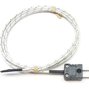 J-Type Thermocouple with Fiberglass Insulation Probe PJ-400 6ft