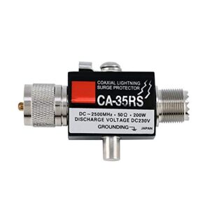 socobeta coaxial lightning surge protector ca-35rs arrester male to female uhf connector