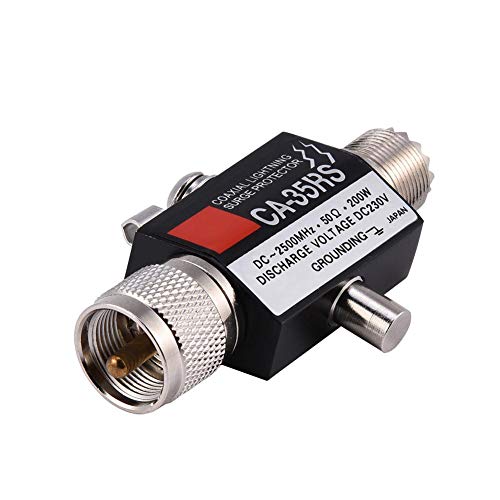 Socobeta Coaxial Lightning Surge Protector CA-35RS Arrester Male to Female UHF Connector