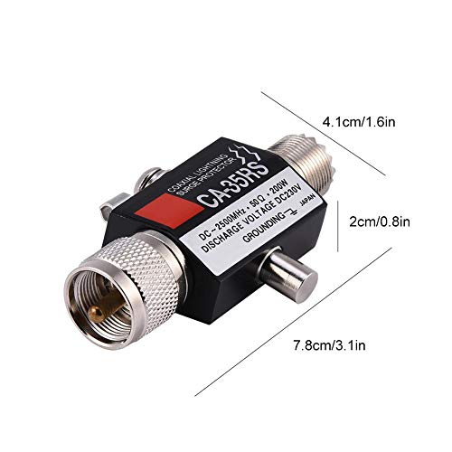 Socobeta Coaxial Lightning Surge Protector CA-35RS Arrester Male to Female UHF Connector