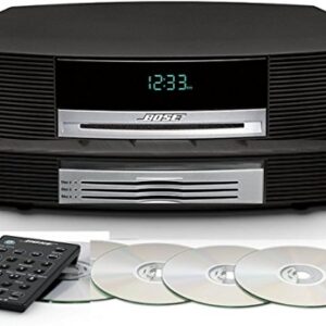 Bose Wave Music System III Bundle with Bose Wave Multi-CD Changer, Graphite Grey - Black, Compatible with Alexa (Renewed)