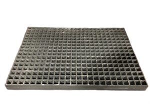 fiberglass molded pit grating 36" x 25.75", gray