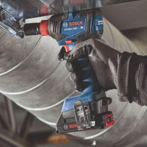 BOSCH GXL18V-240B22 18V 2-Tool Combo Kit with 1/2 In. Hammer Drill/Driver, Two-In-One 1/4 In. and 1/2 In. Bit/Socket Impact Driver/Wrench and (2) 2 Ah Standard Power Batteries