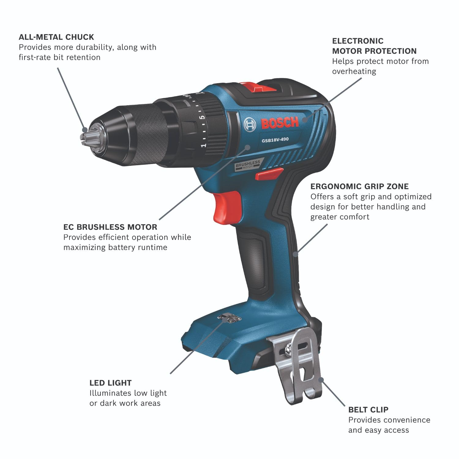 BOSCH GXL18V-240B22 18V 2-Tool Combo Kit with 1/2 In. Hammer Drill/Driver, Two-In-One 1/4 In. and 1/2 In. Bit/Socket Impact Driver/Wrench and (2) 2 Ah Standard Power Batteries