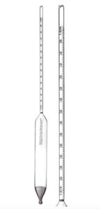 relative density (specific gravity) hydrometer, high precision (1.600 to 1.670)