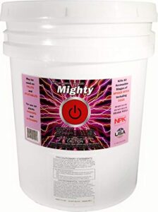 hydrofarm og6130 npk industries mighty spider and mite control insecticide spray for house plants and backyard flowers, 5 gallons