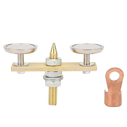 Magnetic Welding Ground Clamp, New Welding Dual Head Welder Support, Strong Magnetism 6KG with Copper Tail Welding Stability Clamps with Copper Terminal