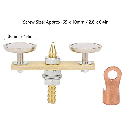 Magnetic Welding Ground Clamp, New Welding Dual Head Welder Support, Strong Magnetism 6KG with Copper Tail Welding Stability Clamps with Copper Terminal