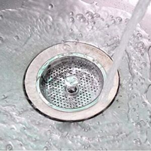 Pack of 2 Kitchen Sink Drain Strainer Basket and Stopper