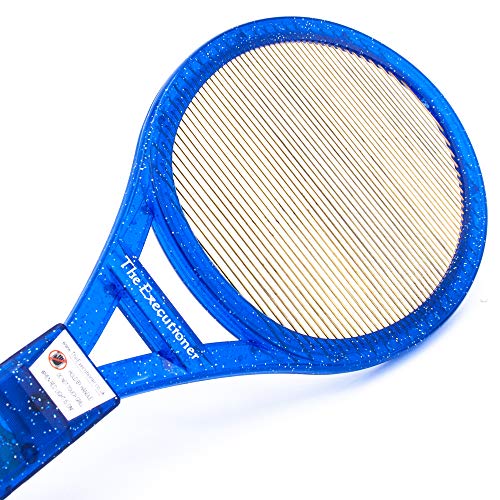 The Executioner Fly Killer Mosquito Swatter Racket Wasp Bug Zapper Indoor Outdoor (Blue)