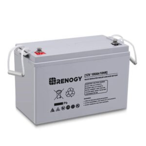 Renogy Deep Cycle AGM Battery 12 Volt 100Ah for RV, Solar Marine and Off-grid Applications & Solar Panel Connector Assembly Tool