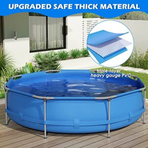 Lovinouse 12FT x 30 Inch Above Ground Swimming Pool, Metal Frame Swim Pools for Yard, Outdoor Summer Fun (12ft x 30 inch)