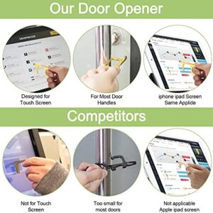 Handy Non-Touch Door Opener,Heavy-duty Reusable Stylus Keychain Tool - Safe Touch Tool - Germ Key Tool (4 Pack）