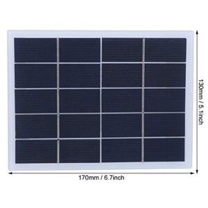 Silicon Solar Panel, DC Output Charger Solar Panel Charger, 3W 5V Solar Battery for DIY Outdoor Garden Light