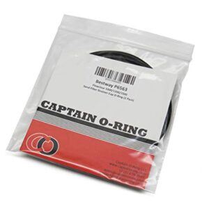 Captain O-Ring - Replacement P6563 O-Ring for Bestway Flowclear 1000/1200/1500 Sand Filter Strainer Lid (2 Pack)