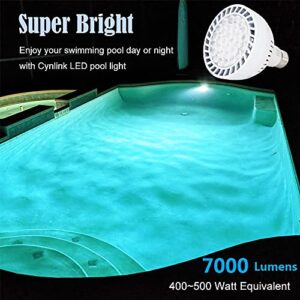 GRG LED Pool Light Bulb for Inground Swimming Pool,120V 65W 6000K White Color Led Light Bulb,Replaces up to 200-800W Traditional Bulb for Pentair Hayward Underwater LED Pool Light Fixture