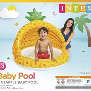 Intex Pineapple Baby Pool, 40in x 37in, for Ages 1-3