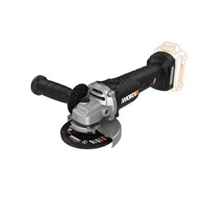 worx wx812l.9 20v power share 4.5" cordless angle grinder with brushless motor (tool only)
