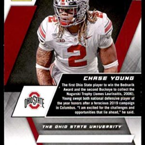 2020 Panini Chronicles Draft Picks XR Rookies Football #3 Chase Young Ohio State Buckeyes Official NCAA RC Rookie Card From Panini America