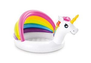intex unicorn baby pool, 50in x 40in x 27in, for ages 1-3