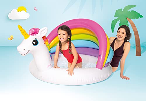 Intex Unicorn Baby Pool, 50in x 40in x 27in, for Ages 1-3