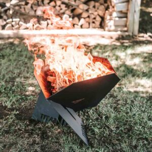 TITAN GREAT OUTDOORS Portable Pop-Up Fire Pit with Carry Bag