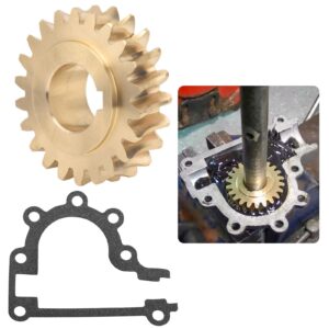 51405ma 51279ma worm gear & gasket kit compatible with craftsman snowthrower for 2 dual stage snowblower 536886540 536886180 601002109, replaces mt51405ma, 51405, 9355, 204167 models (22 teeth)