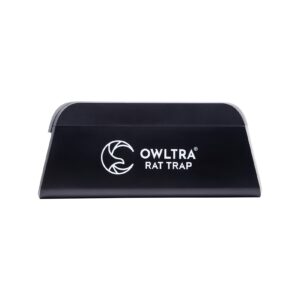 owltra ow-1 indoor electric rat trap, instant kill rodent zapper with pet safe trigger, black, large