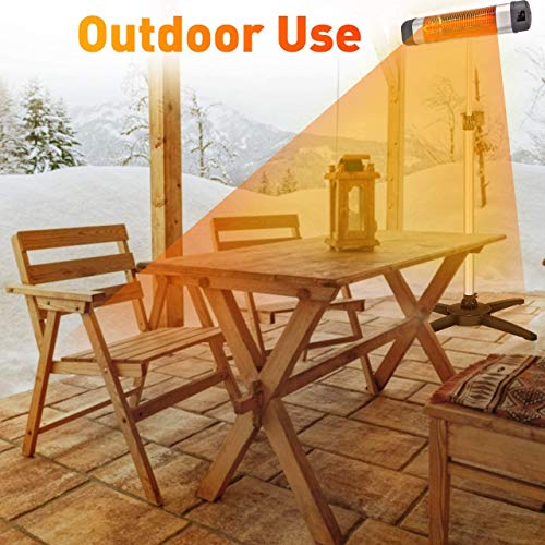 Heater Stand - TRUSTECH Holder for Patio Heater, Adjustable Patio Quadripod Made by Aluminium Alloy, for Patio, Bedroom, Office, Garage, for PW15R & PHX & PHF Indoor/Outdoor Heater