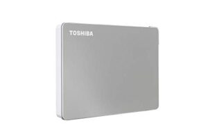 toshiba canvio flex 4tb portable external hard drive usb-c usb 3.0, silver for pc, mac, & tablet - hdtx140xscca