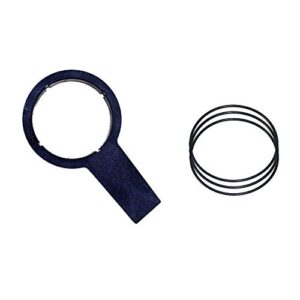 kleenwater water filter wrench compatible with aqua-pure ap101t & ap102t, includes 3 o-rings