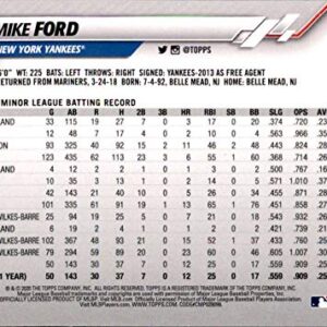 2020 Topps #623 Mike Ford NM-MT New York Yankees Baseball