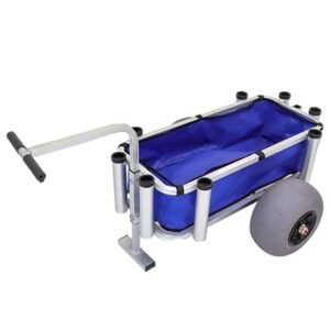 Juggernaut Carts - AFCART-BLUE "Blue Fish and Marine Cart, 27"" Height, 40"" Width, 30"" Length,"