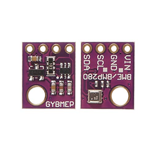 AITRIP 3pcs BME280 Compatible with BMP280 Digital 5V Temperature Humidity Sensor Atmospheric Barometric Pressure Board IIC I2C Breakout for Arduino